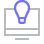SEO company Orange County. A lightbulb on a desktop screen.