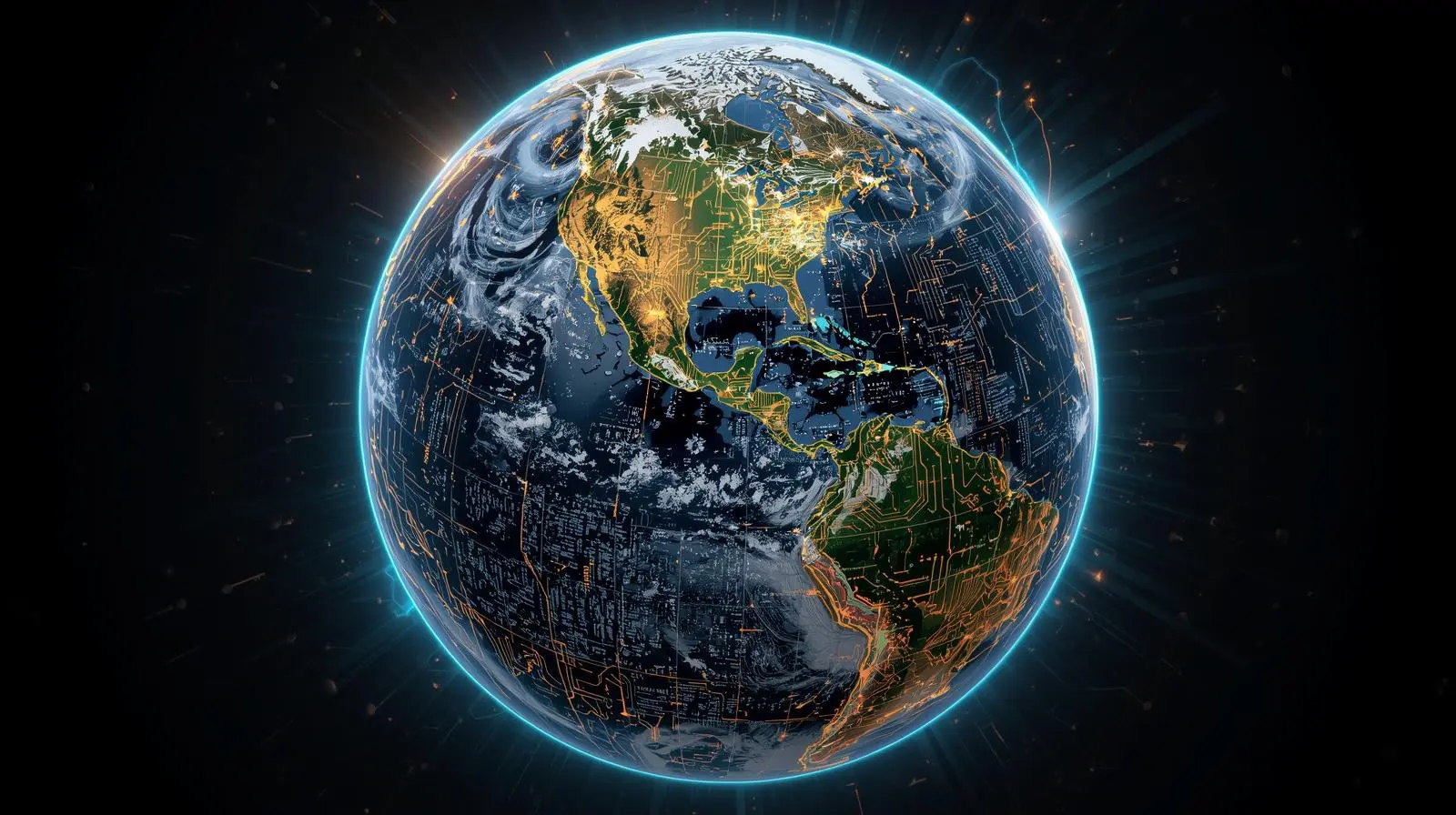 The earth floating in space. Created using Canva AI. Any resemblances are purely coincidental.