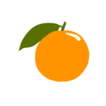 A transparent orange image.