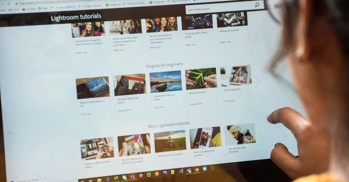 A tutorial page for Adobe Premier Pro.