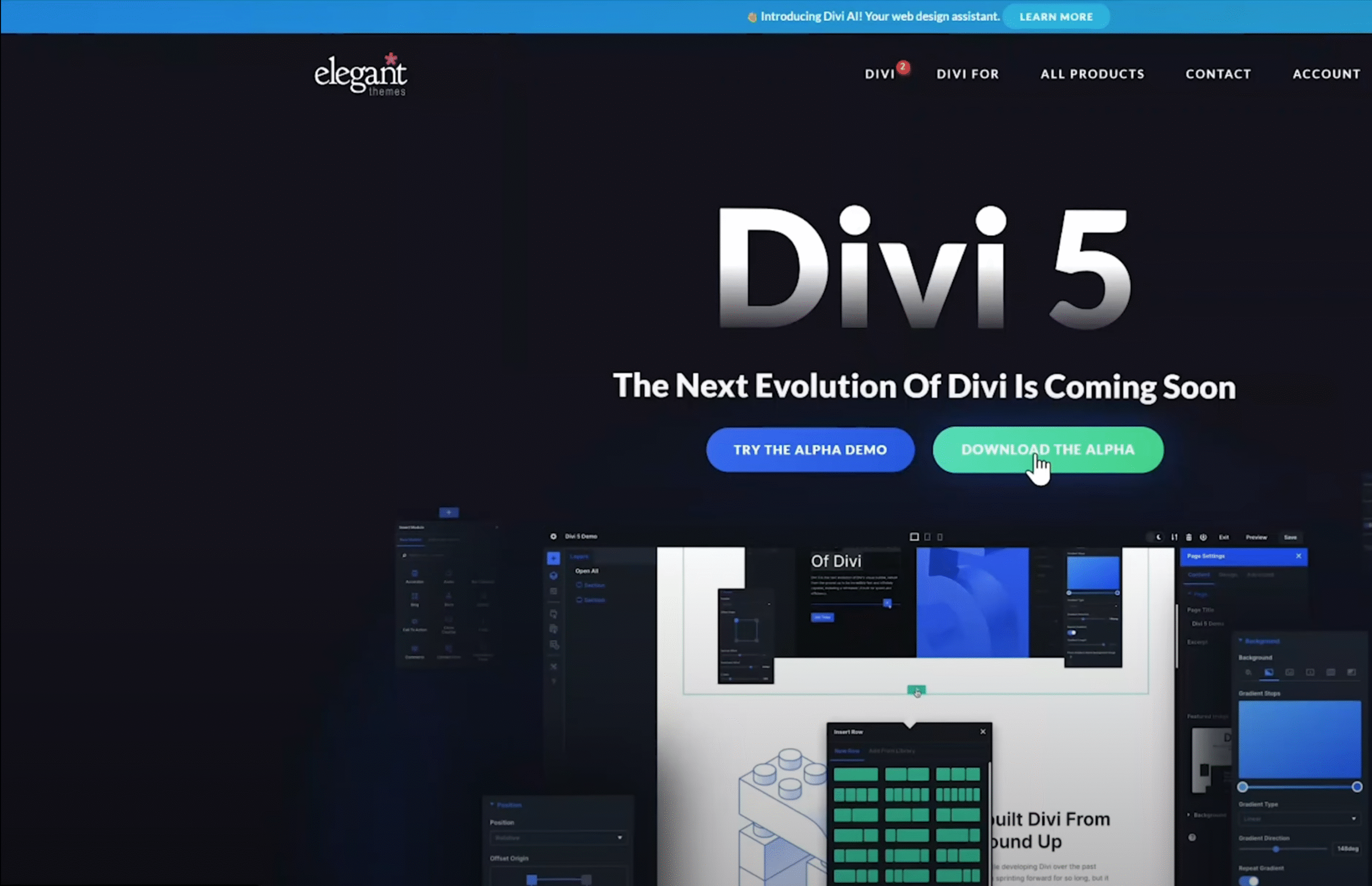 Visit the Elegant Themes website to download Divi 5.